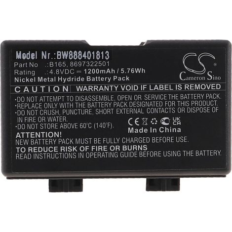 vhbw Akku Ersatz für Bosch B165 8697322501, 8697322963, 8697322504 für Funkgerät, Walkie Talkie (1200 mAh, 4,8 V, NiMH) (1/4)