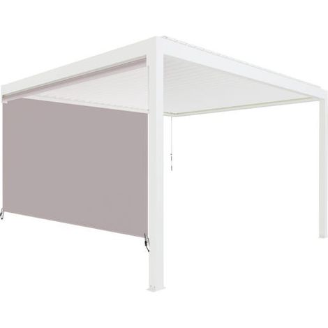 Store Latéral Non Guidé Blanc 3m50 Pour Pergola S et SV ORIAL Bioclimatique Adossée France (1/5)