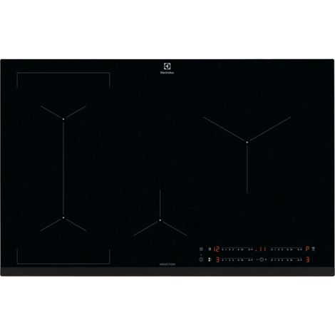 Electrolux EIL83443 Piano cottura ad induzione Serie 600 Bridge 80cm. Colore del prodotto: Nero, Posizionamento dell'apparecchio: Da incasso, Dimensione della larghezza del piano cottura: 80 cm. Ce...