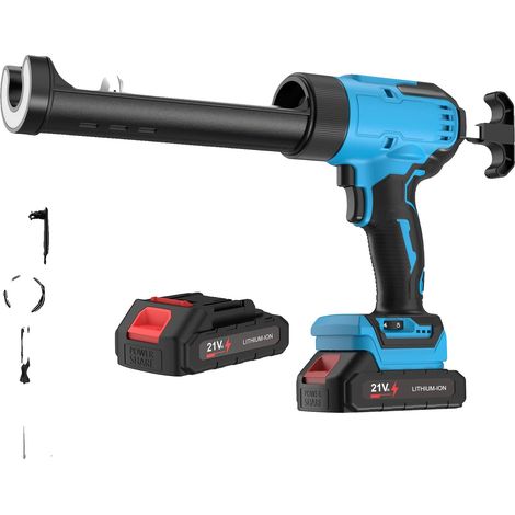 Elektrische Fugenpistole, 6-Gang verstellbar, LED-Anzeige, Blau (1 Batterien) (1/2)
