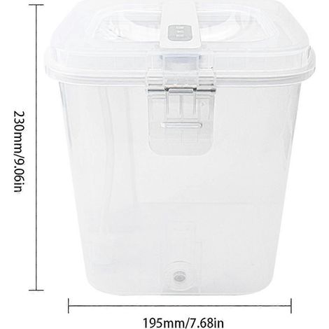 Selbstreinigender 2 C101 Wassertank, Transparent Weiß