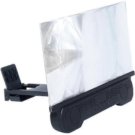 Amplificateur d'écran HD de 14 pouces avec haut-parleurs sans fil et support de téléphone pliable pour une expérience de visionnage de films, de vidéos et de jeux améliorée. (1/5)
