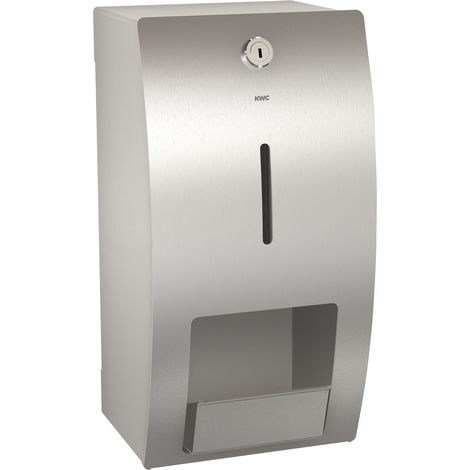 KWC AR WC-Doppelrollenhalter, STRATOS, Edelstahl, AP, 156x305x141 mm