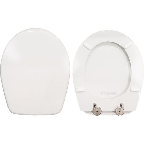 Copriwater Xes Galassia legno rivestito in resina poliestere bianco (1/4)