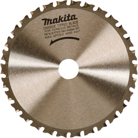 Makita B-07325 Lama Sega Circolare T.C.T. 136x20mm 50T Metalli Sottili