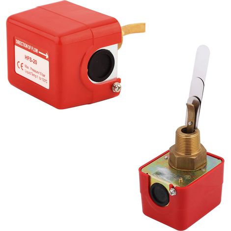 Capteur de débit automatique à palette SPDT R3/4 pour liquide, eau et huile, 15 A, 250 V, IP54, HFS-20 (1/5)
