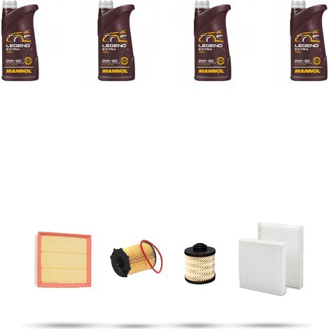 Kit tagliando 3 FILTRI e 3L OLIO compatibile con Fiat Fiorino 1.4 Natural Power 51kw dal 2010 (1/4)