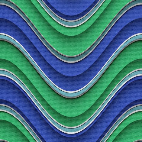 Telas decorativas para exteriores Oxford - Estampado ondulado en zigzag (1/5)