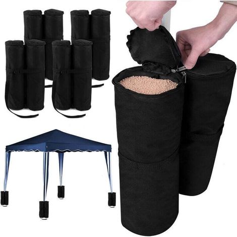 Sacs de lestage pour tonnelle et pavillon - 4 x 2 sacs à remplir - 60 kg max - Jardin - Tente de réception (1/3)