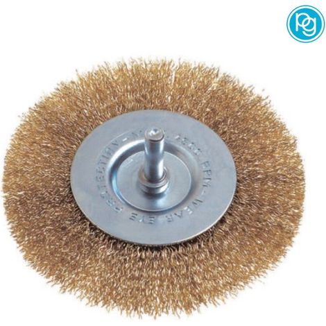 2BLISTER SPAZZOLA DISCO CIRCOLARE FILI OTTONE TRAPANO mm75 codulo mm6 PG 490.00 (1/2)