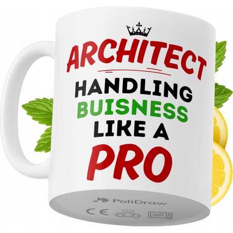 Lustiger Kaffee- oder Teebecher für Architekten mit witzigem Textdesign – ideal für Geburtstage, Namenstage, Feiertage und besondere Anlässe. Hochwertiger Becher für Zuhause, Büro und Arbeit. Farbe: W