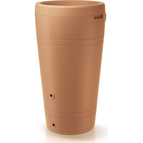 Citerne d'eau de pluie 230L – Dimensions 59,3x59,3x107 cm – Couleur orange – Récupérateur d'eau pour jardin – Prosperplast (1/4)