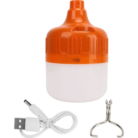 Hochleistungsfähige, wiederaufladbare 150-W-USB-LED-Lampe, ideal für Nachtmärkte und Camping.