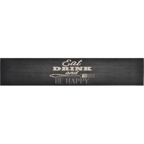 Maison Exclusive - Küchenteppich Waschbar Küche Schwarz 60x300 cm