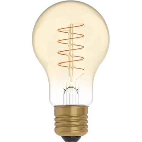 Ampoule E27 Standard LED 4W 1800K Verre Doré Dimmable – Filament Spirale Vintage