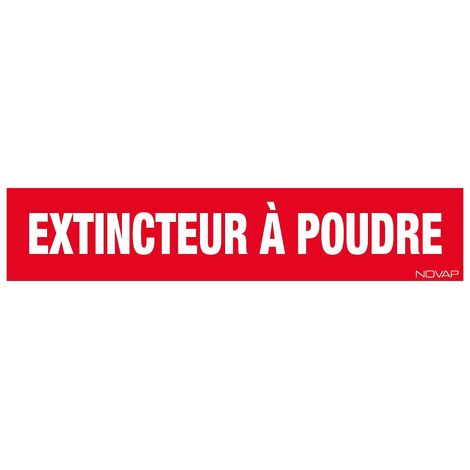 Panneau Extincteur à poudre - Rigide 330x75mm - 4120409