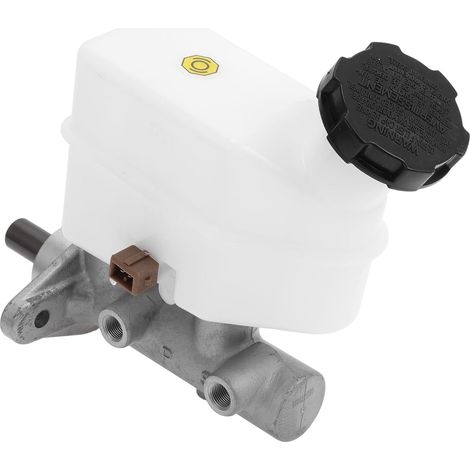 Maître-Cylindre De Frein Réservoir Pour 2008-2009 Compartiment Moteur Maître-Cylindre Hydraulique En Alliage D'Aluminium Durable Et Plastique Ton Argent Blanc (1/5)