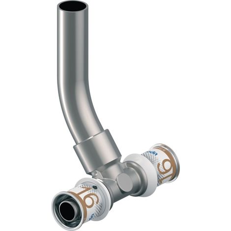 Uponor S-Press PLUS raccord en T de raccordement HK plated 16-15CU-16 l=350mm, 1070681
