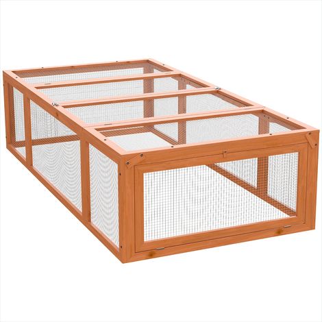 Clapier Enclos bois avec toit ouvrable pour petits animaux 180 x (1/5)