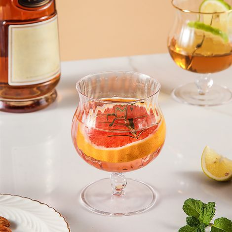 Verre à pied pour dessert, glace, boisson fraîche ou jus de fruits, style 2023 (1/5)