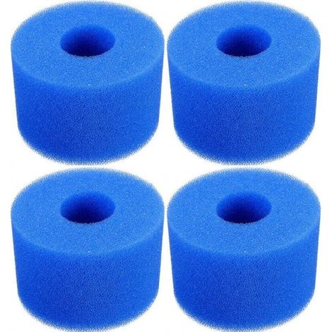 Pièces de filtre à éponge, cartouche filtrante en mousse, accessoire de filtration pour piscine, lot de pièces de rechange compatibles avec filtre de piscine F (1/4)