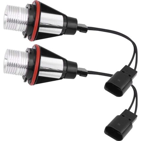 LED-Angel-Eyes-Lampen – 2 Stück – Aluminium und ABS – 6000 K Weiß – Für BMW 5er E60 E61 (1/5)