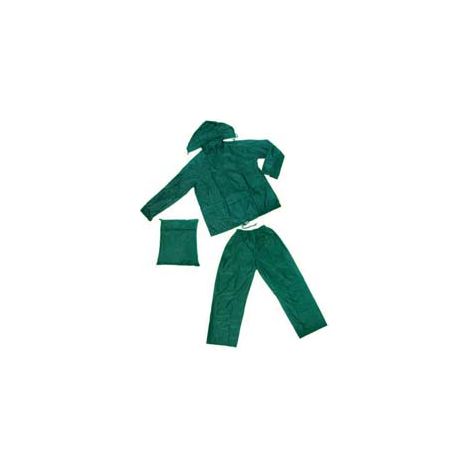IMPERMEABILE GIACCA/PANTALONE IN NYLON VERDE  tg. XXL    EXCEL