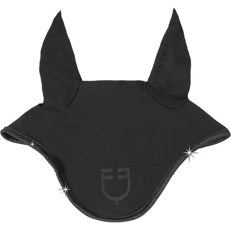 Cuffietta antimosche per cavalli modello Universe Fly Veil con bordo luccicante