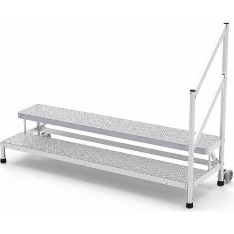 Montagetritt  2 Stufen - Maximale Arbeitshöhe 2.50m - Breite 2.05m - MP2-200-RAGCD (1/5)