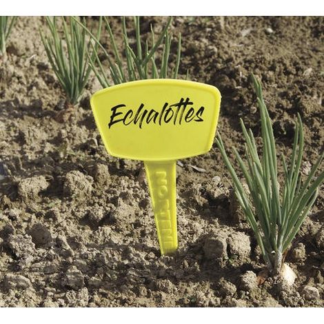 5 Etiketten, 35 bepflanzbare Etiketten – Gelb – 35 cm NORTENE