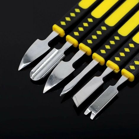 Kit 6 Mini Strumenti Doppia Estremità Metallo per Riparazione Smartphone e Tablet (1/3)