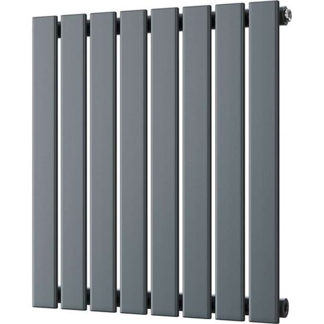 Typhoon - Anthracite Horizontal Radiator H600mm x W544mm Single Panel (1/3)