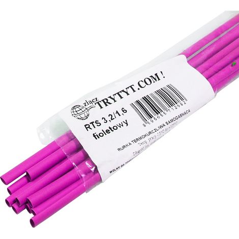 10x Tubo termorretráctil RTS 3.2/1.6 violeta (1/2)