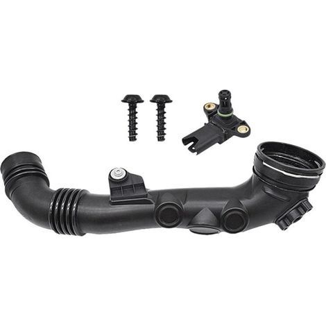 Collecteur d'admission d'échangeur de papillon automatique équipé d'un capteur pour BMW 335I E92 E93 E80 E90, numéros de pièces 13717615026 et 13717599294. (1/5)