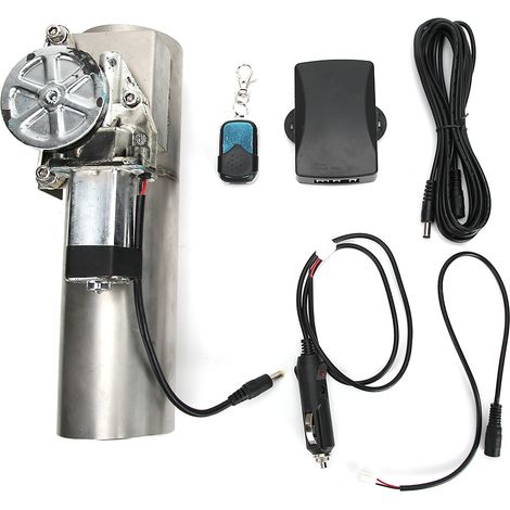 Kit de soupape d'échappement électrique droite 3 pouces avec télécommande sans fil, tuyau I-Pipe universel pour modification automobile