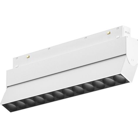 Module Led 12W 48V Orientable 3000K Non Gradable Pour Rail Magnétique - Gealuce Gfa1300 - Structure Aluminium Blanc