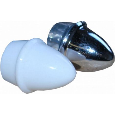 FPLUS terminal barra 16 blanco , Terminal barra blanco en forma bellota para barra de 16 mm.