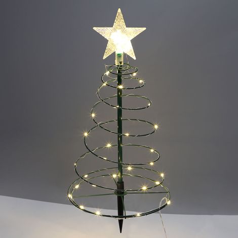 Décoration de sapin de Noël : guirlande lumineuse solaire LED pour jardin extérieur, décoration de Noël pour les fêtes