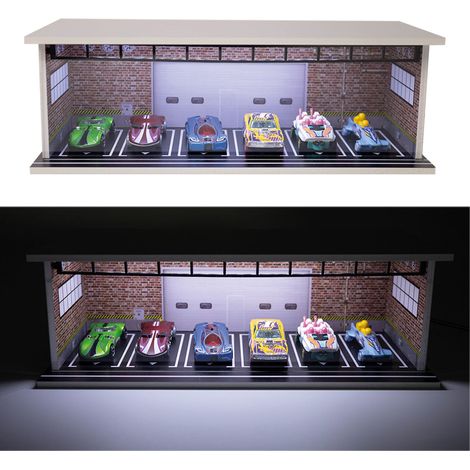 Vitrine éclairée pour voitures - 6 places (1/4)