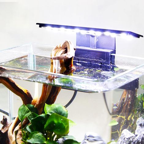 Largeight Éclairage d'aquarium X3 Aquarium LED lampe d'aquarium 220V 6W plantes aquatiques et poissons Nano Aquarium Éclairage (1/5)