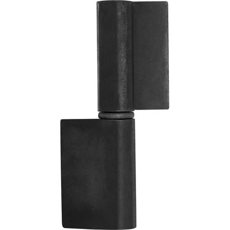 Anschweißband Außen-Ø 25 mm / H: 150 mm mit langer Fahne Stahl schwarz (1/2)