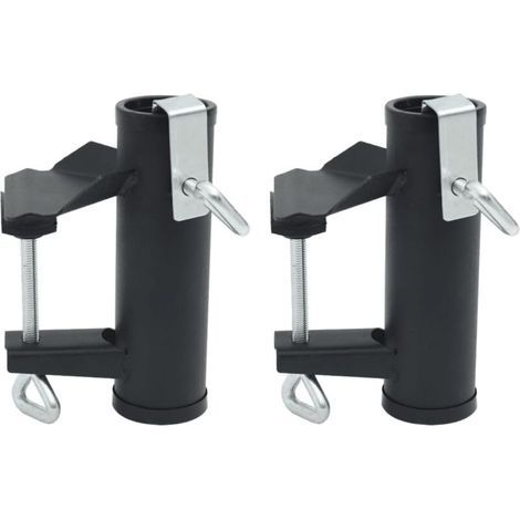 2 Stück Balkon-Sonnenschirmklammern 25–38 mm Stahl, Zubehör für Sonnenschirme & Sonnensegel, 0,82 kg – 4003383 (1/5)