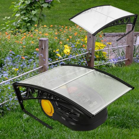 Jiubiaz Transparente Mähroboter Garage aus UV-stabiler PC-Platte – Überdachung und Dach Carport für Rasenroboter mit Wetterschutz