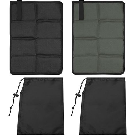 Lot de 2 Tapis de Siège Pliable, 45 x 35 cm Coussin de Siège Étanche et Isolant avec Sac de Rangement, Tapis d'Assise pour Camping, Randonnée, Pêche, Stade, Plage (1/5)