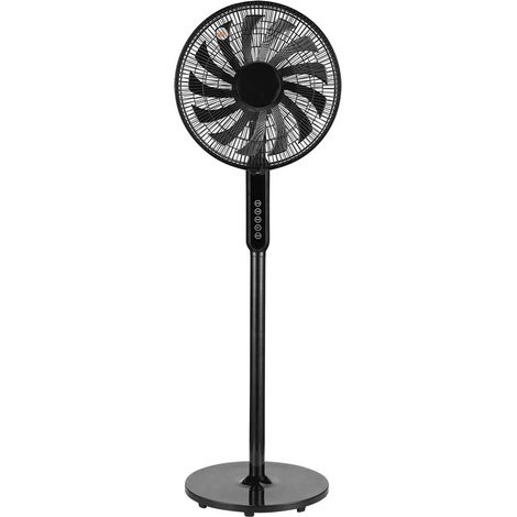 Ventilator de Fuß Wirbelwind schwarz 3Geschwindigkeit 60w 13Stufe regx41x41 oszillierend Display, Fernbedienung, Timer (1/4)