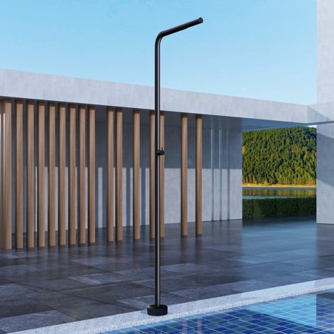 Imex -  Ducha Piscina Exterior Acero S.316 Negro Serie  Texas