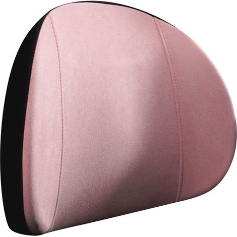 Coussin Lombaire Siège Auto en Mousse à Mémoire de Forme, Soutien Dorsal Respirant Antidouleur, Coussin de Dos Rose pour Soulager les Douleurs Lombaires (1/5)