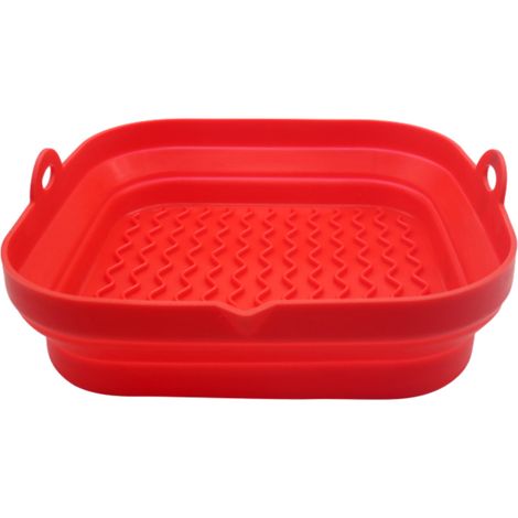 Liner Pour Friteuse À Air - En Silicone Réutilisable - Compatible Avec Panier Carré - 21 X 20 3 X 5 Cm - 1 Pièce (1/5)