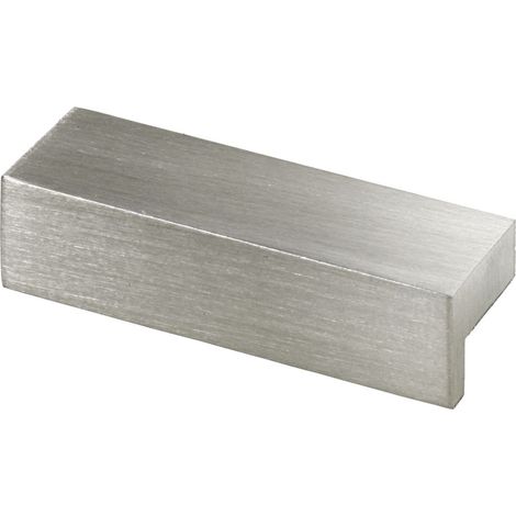 Hettich Möbelgriff Aluminium Edelstahl Optik 13 x 47 x 15 mm - 1 Stück Filzgleiter & Möbelgriffe