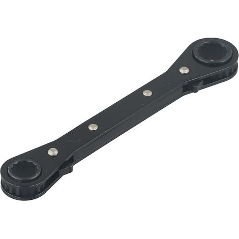 Jeu de clés à cliquet réversibles à double extrémité de 6 à 21 mm, clé à douille bidirectionnelle pour réparation de voiture, outil de mécanique de chargement hors coin avec finition polie (1/4)